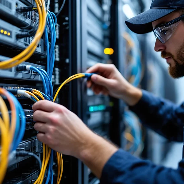 Fibre optic cabling installation